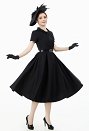 中世 1950s ヴィンテージ 黒色 カクテルドレス