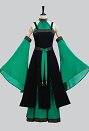 中世 エルフ 妖精 ダークグリーン ワンピース コスプレ 衣装