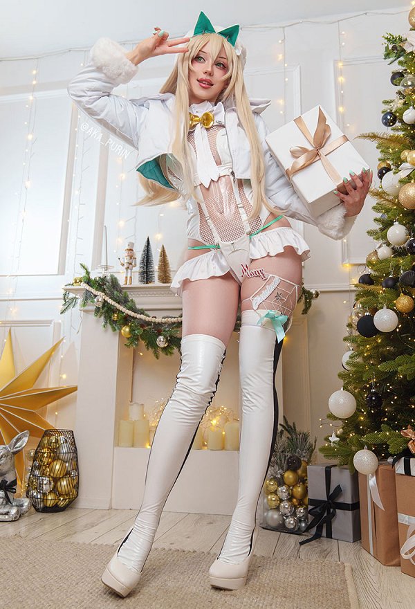 勝利の女神:NIKKE クリスマス ルピー コスプレ 衣装
