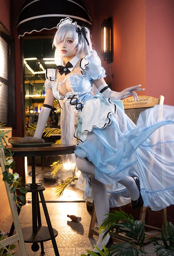 勝利の女神：NIKKE×and GALLERY コラボカフェ シンデレラ​ メイド服 コスプレ衣装