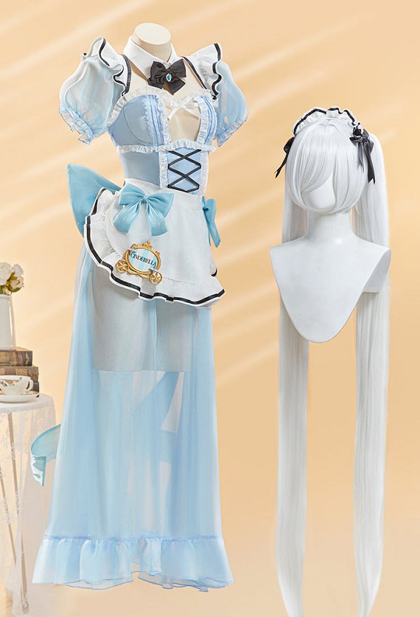 勝利の女神：NIKKE×and GALLERY コラボカフェ シンデレラ​ メイド服 コスプレ衣装