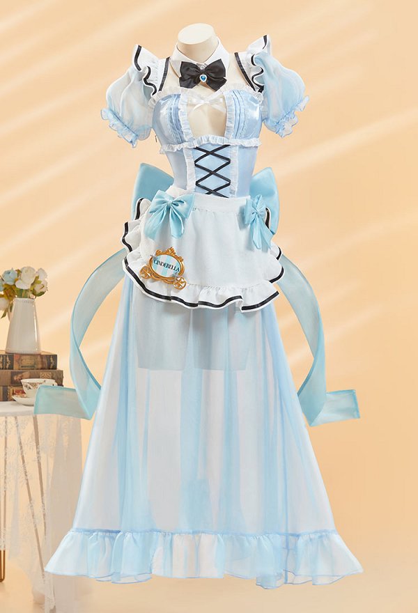勝利の女神：NIKKE×and GALLERY コラボカフェ シンデレラ​ メイド服 コスプレ衣装