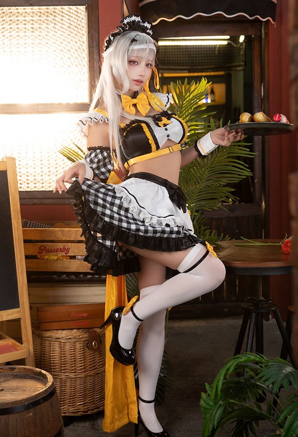 勝利の女神：NIKKE×and GALLERY コラボカフェ モダニア​ メイド服 コスプレ衣装