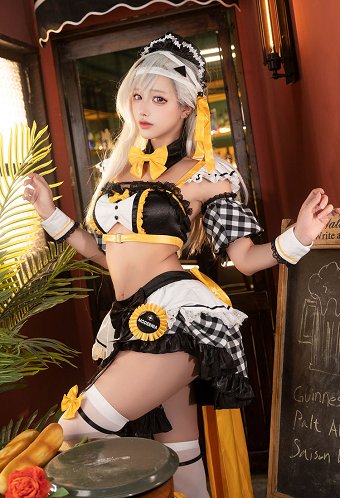 勝利の女神：NIKKE×and GALLERY コラボカフェ モダニア​ メイド服 コスプレ衣装