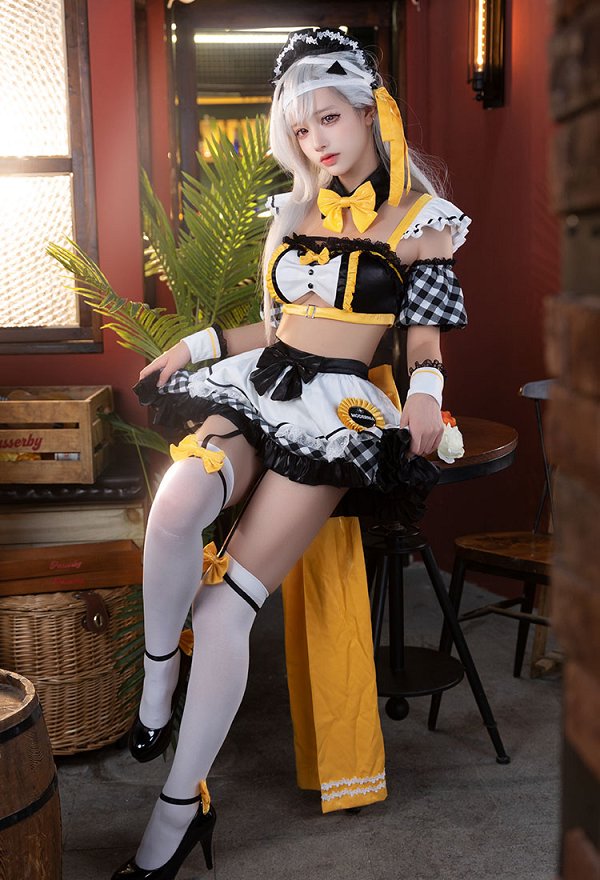 勝利の女神：NIKKE×and GALLERY コラボカフェ モダニア​ メイド服 コスプレ衣装