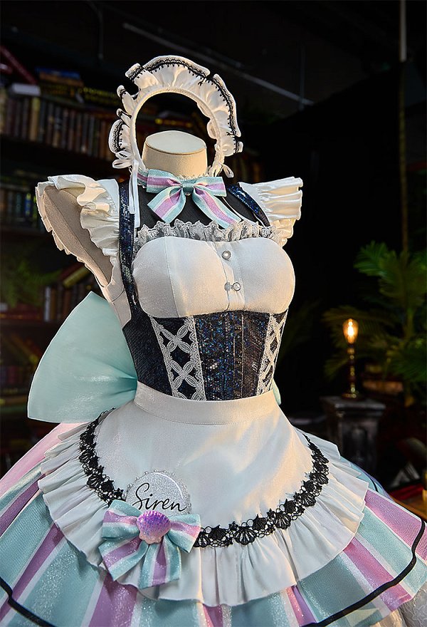 勝利の女神：NIKKE×and GALLERY コラボカフェ リトルマーメイド​ メイド服 コスプレ衣装