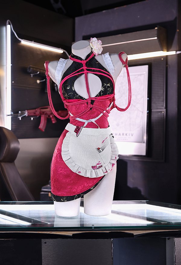 勝利の女神:NIKKE メイド・フォー・ユー ベルベット コスプレ 衣装 勝利の女神:NIKKE メイド・フォー・ユー ベルベット コスプレ 衣装