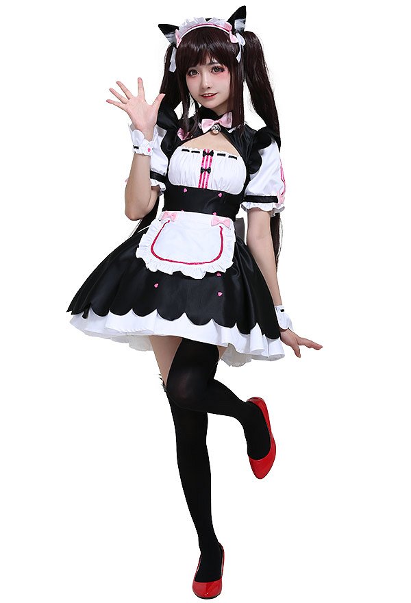 ネコぱら ショコラ コスプレ 衣装 メイド ドレス