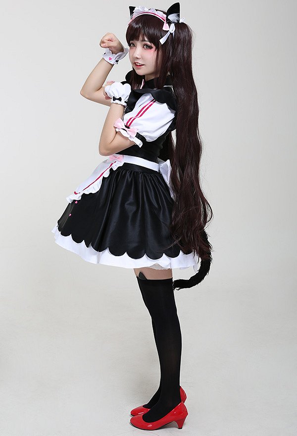ネコぱら ショコラ コスプレ 衣装 メイド ドレス
