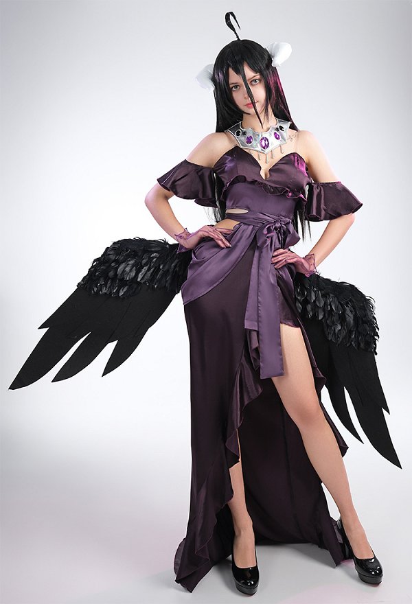 オーバーロード アルベド コスプレ 衣装 紫ドレス オーバーロード アルベド コスプレ 衣装 紫ドレス