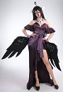 オーバーロード アルベド コスプレ 衣装 紫ドレス