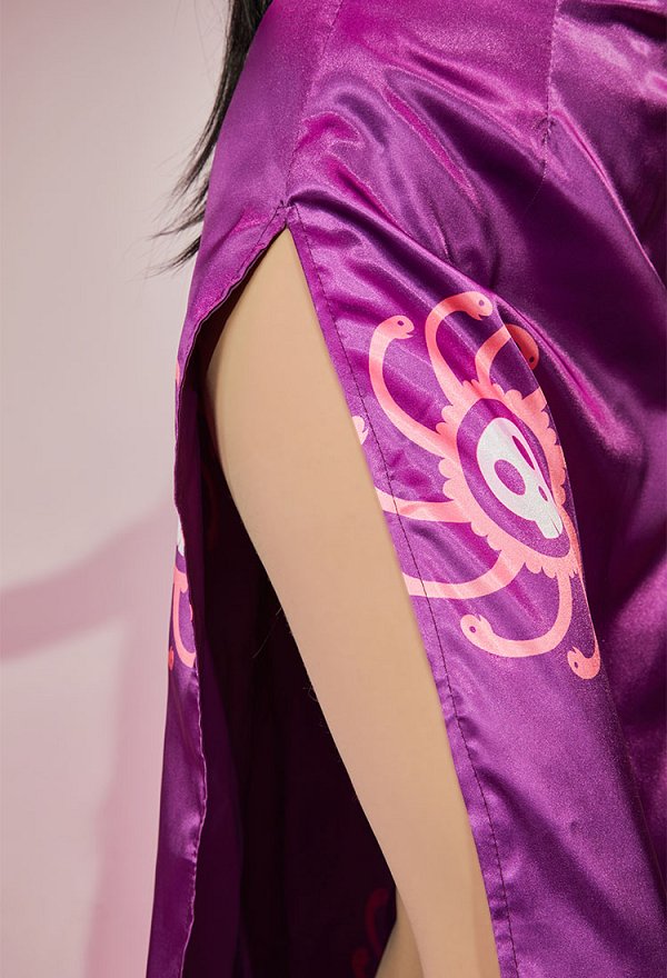 ONE PIECE ボア・ハンコック コスプレ 衣装 紫色ドレス