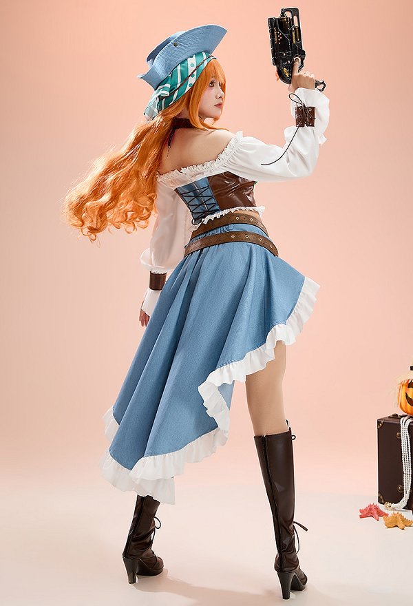 ONE PIECE ナミ ハロウィン 海賊 同人 コスプレ 衣装 ONE PIECE ナミ ハロウィン 海賊 同人 コスプレ 衣装
