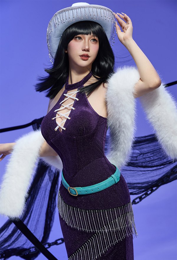 ONE PIECE ニコ・ロビン カジュアル コスプレ 冬 ドレス
