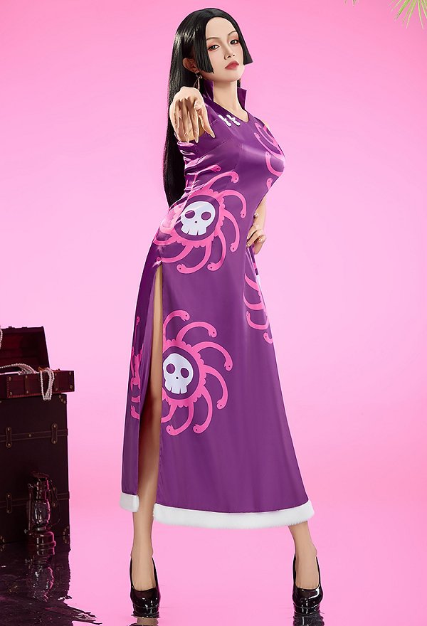 ボア・ハンコック 紫色ドレス コスプレ 衣装 - ONE PIECE コスプレ