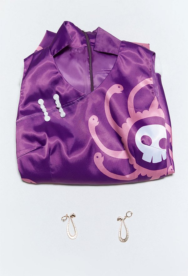 【更新版】ONE PIECE ボア・ハンコック 紫色ドレス コスプレ 衣装 【更新版】ONE PIECE ボア・ハンコック 紫色ドレス コスプレ 衣装