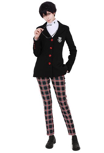 ペルソナ5  主人公 ジョーカー 雨宮蓮 コスプレ 衣装　jk制服