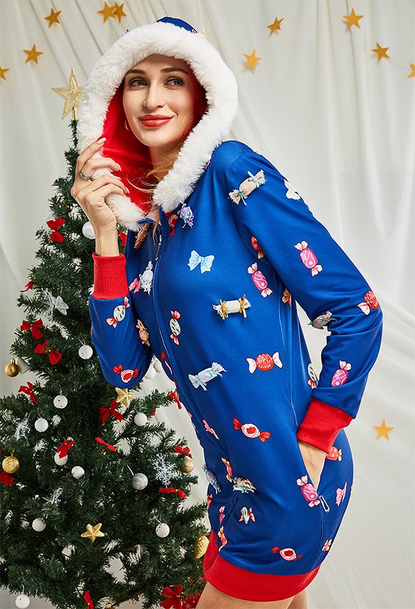 クリスマス コスプレ 衣装 キャンディー柄 パジャマ クリスマス コスプレ 衣装 キャンディー柄 パジャマ
