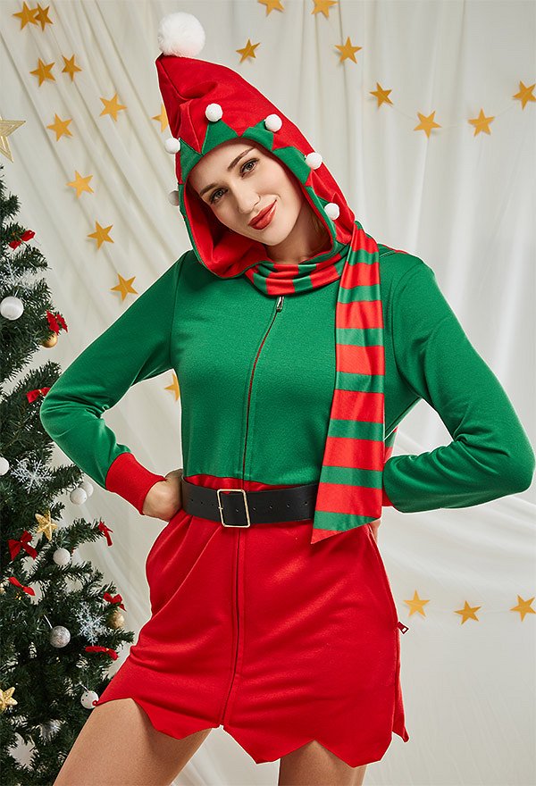 クリスマス コスプレエルフ柄 パジャマ