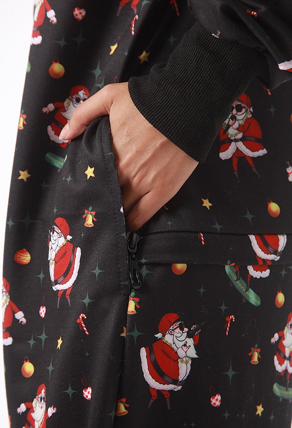 クリスマス コスプレ サンタクロース柄 着ぐるみパジャマ クリスマス コスプレ サンタクロース柄 着ぐるみパジャマ