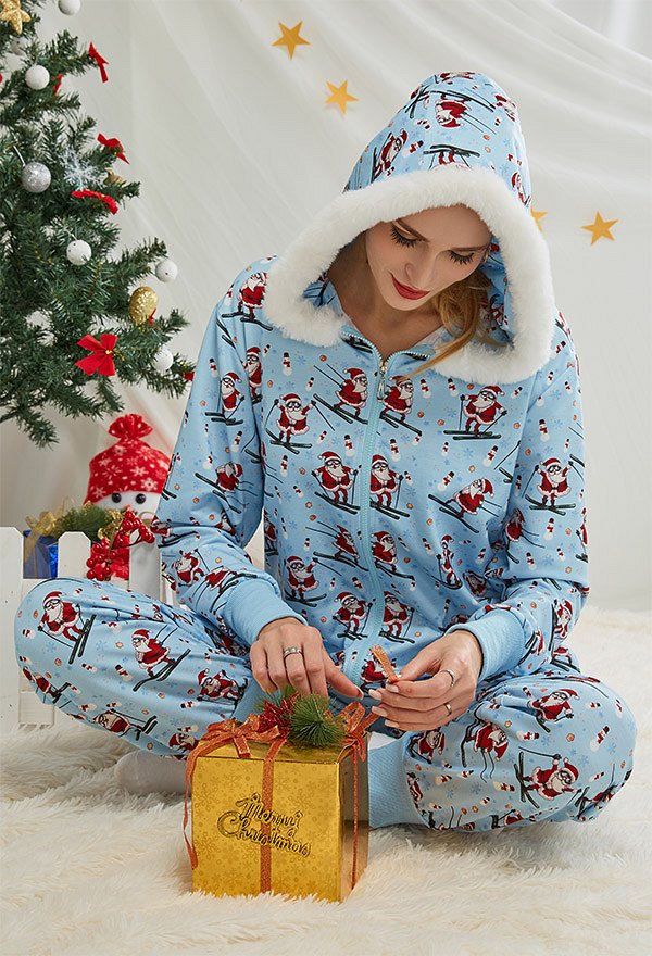 クリスマス コスプレ サンタクロース柄 着ぐるみ パジャマ