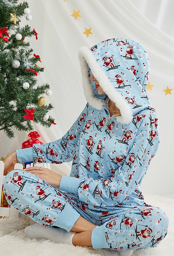クリスマス コスプレ サンタクロース柄 着ぐるみ パジャマ