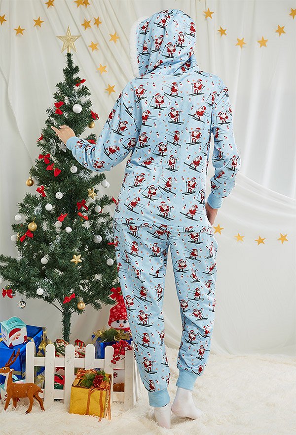 クリスマス コスプレ サンタクロース柄 着ぐるみ パジャマ