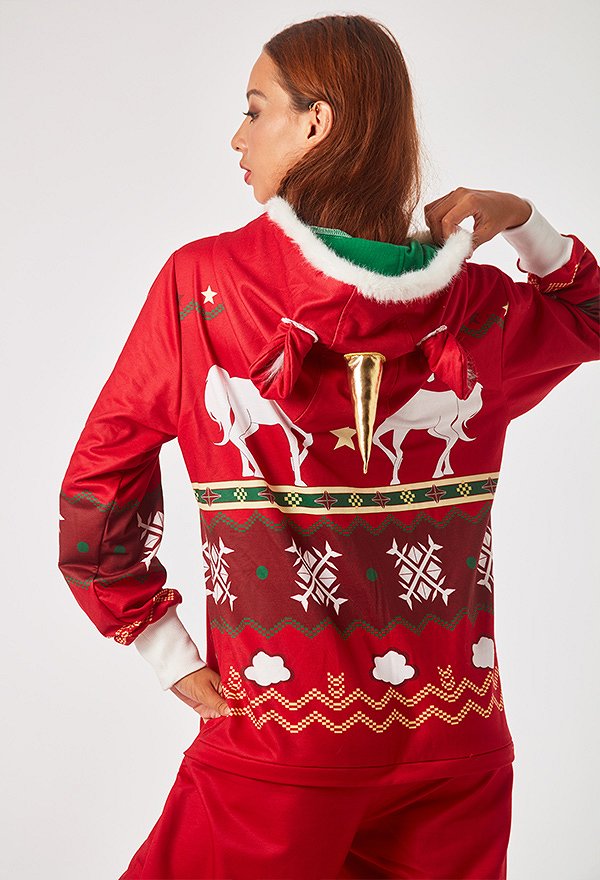 クリスマス コスプレ ユニコーン柄 着ぐるみ パジャマ クリスマス コスプレ ユニコーン柄 着ぐるみ パジャマ