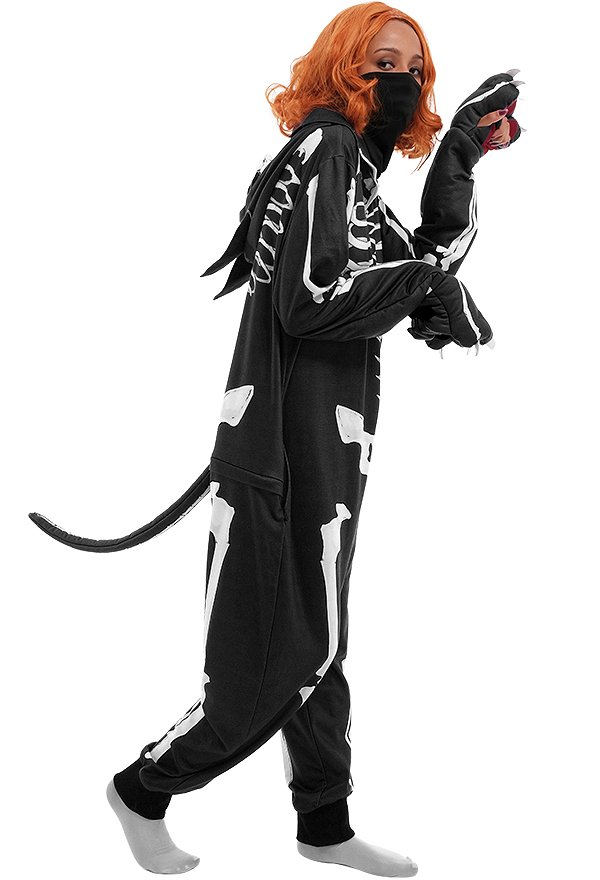 黒赤 鏤骨柄 パジャマ