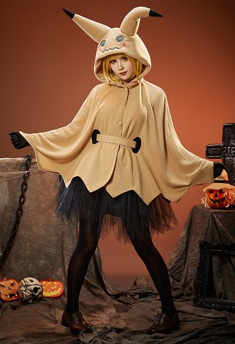 ポケットモンスター ピカチュウ ミミッキュ コスプレ 衣装 成人ハロウィンコスプレ衣装