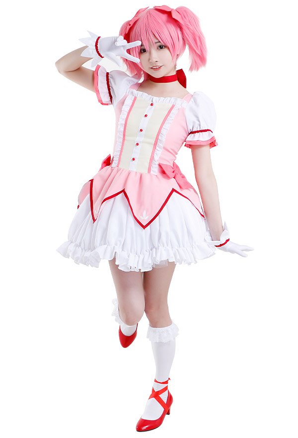魔法少女まどか☆マギカ 鹿目まどか コスプレ 衣装 ドレス 魔法少女まどか☆マギカ 鹿目まどか コスプレ 衣装 ドレス