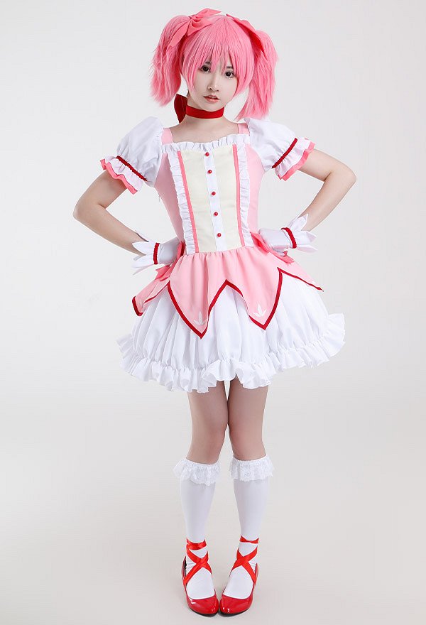 魔法少女まどか☆マギカ 鹿目まどか コスプレ 衣装 ドレス 魔法少女まどか☆マギカ 鹿目まどか コスプレ 衣装 ドレス