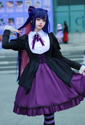パンティ&ストッキングwithガーターベルト ストッキング コスプレ ロリータ ドレス