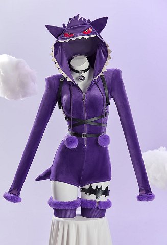 ポケモン ゲンガー PM 派生服 可愛い ボデースーツ ホームウェア
