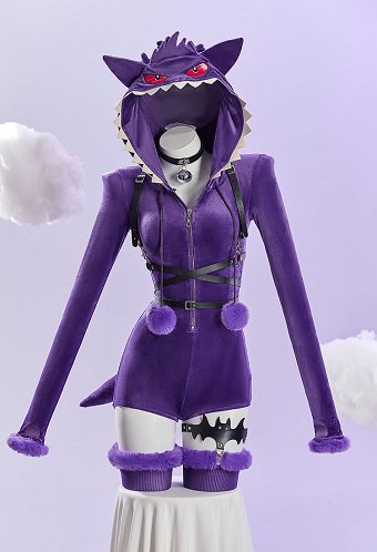 ポケモン ゲンガー PM 派生服 可愛い ボデースーツ ホームウェア