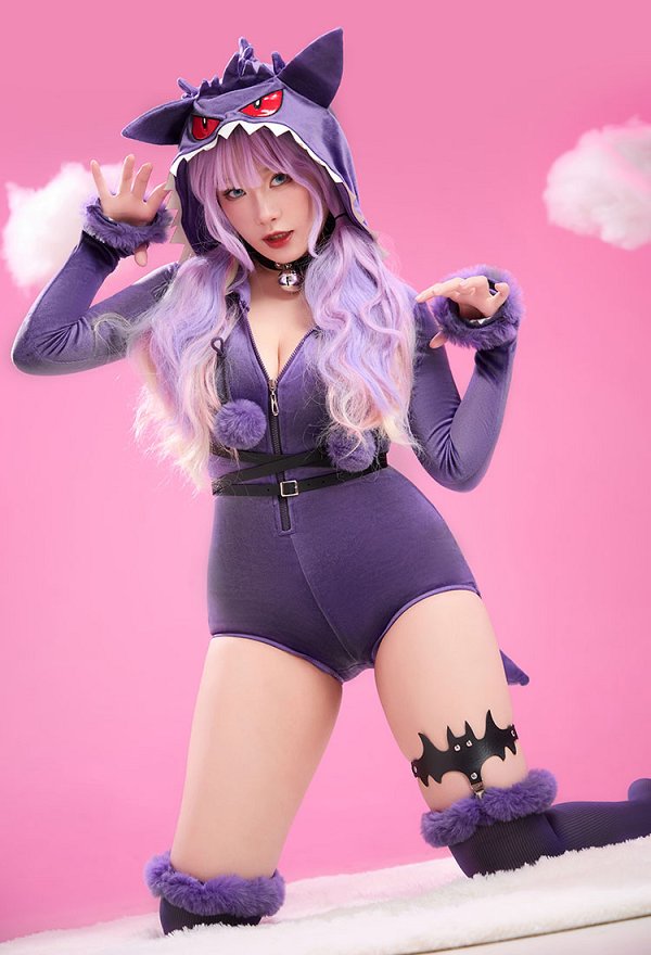 ポケモン ゲンガー PM 派生服 可愛い ボデースーツ ホームウェア ポケモン ゲンガー PM 派生服 可愛い ボデースーツ ホームウェア