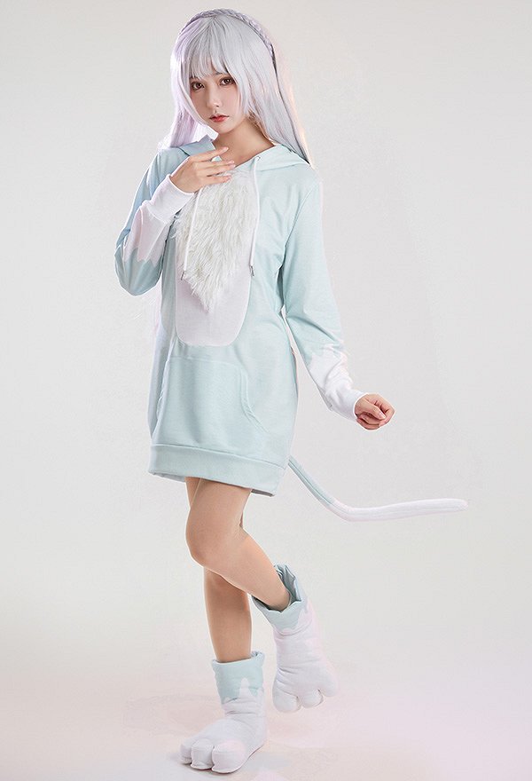 リゼロ エミリア コスプレ 衣装 ホームウェア