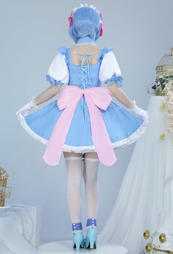 RE:ゼロから始める異世界生活 夢かわメイド レム コスプレ 衣装