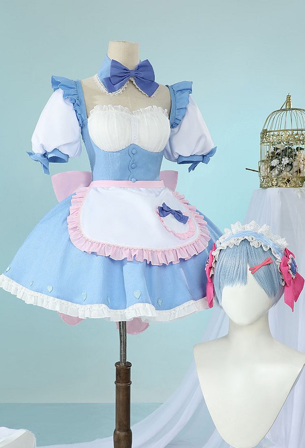 RE:ゼロから始める異世界生活 夢かわメイド レム コスプレ 衣装