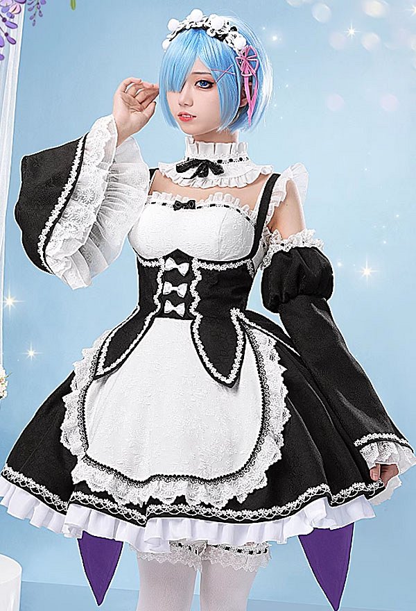 Re:ゼロから始める異世界生活 レム メイド服 コスプレ 衣装