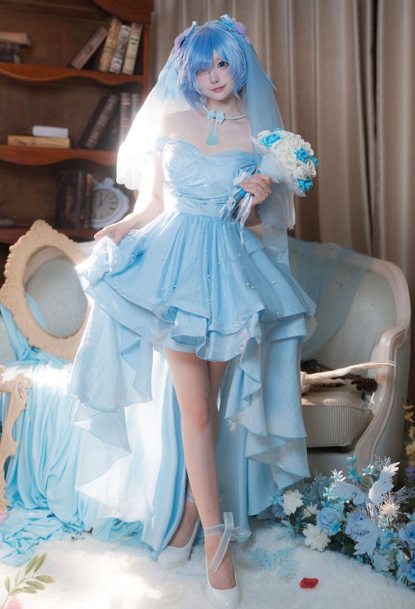 ACTION POINT Re:ゼロから始める異世界生活 レム 花嫁 コスプレ 衣装 ACTION POINT Re:ゼロから始める異世界生活 レム 花嫁 コスプレ 衣装
