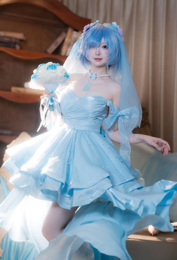 ACTION POINT Re:ゼロから始める異世界生活 レム 花嫁 コスプレ 衣装 ACTION POINT Re:ゼロから始める異世界生活 レム 花嫁 コスプレ 衣装