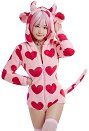 カワイイ ピンク牛柄 私服 ホームウェア