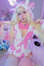 女性 セクシー パジャマ 牛柄 ボディスーツ