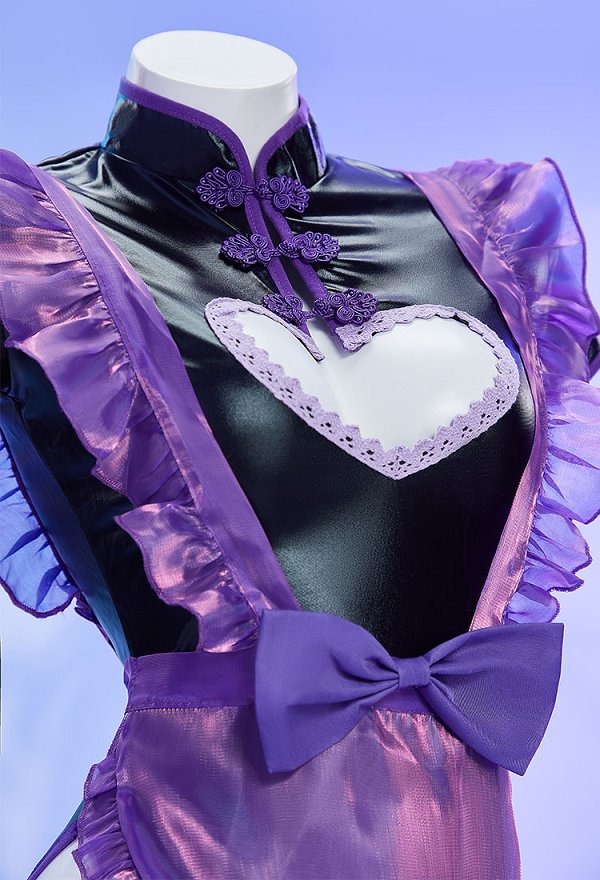 黒紫 チャイナドレス