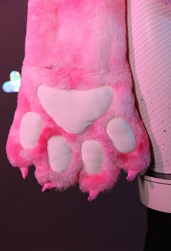 ピンク猫 セクシー ランジェリー 肉球 手袋付き