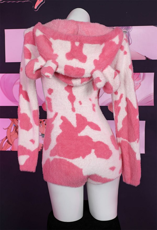 乳牛 可愛い ホームウェア 下着 ピンク