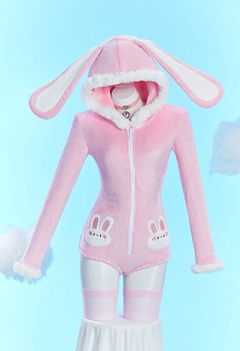 ウサギ 可愛い ホームウェア 下着 ピンク