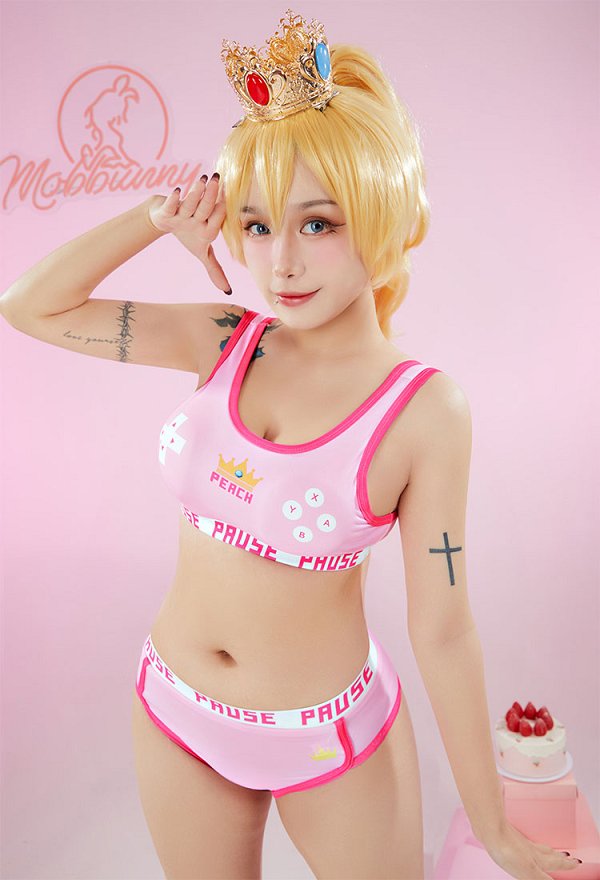お姫様 スポーツブラ セクシー 下着 ピンク