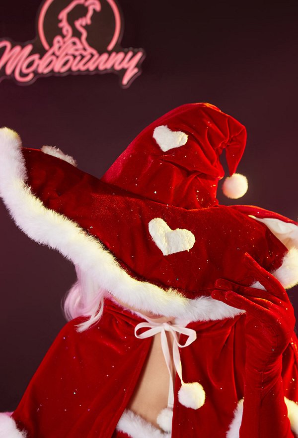 クリスマス キノコ 魔女 コスプレ セクシー 下着 赤